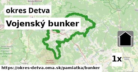 Vojenský bunker, okres Detva