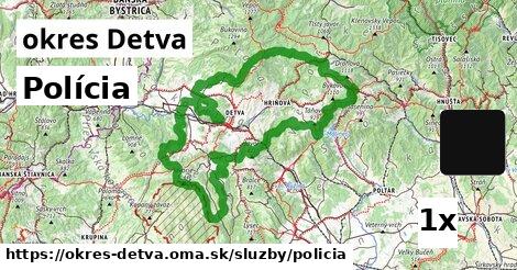 polícia v okres Detva