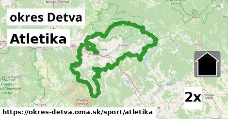 Atletika, okres Detva