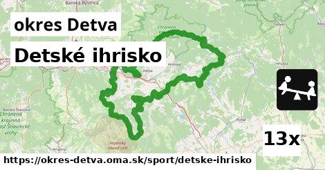 Detské ihrisko, okres Detva