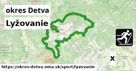 Lyžovanie, okres Detva