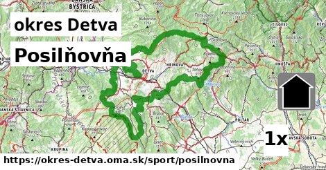 Posilňovňa, okres Detva