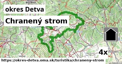 Chranený strom, okres Detva