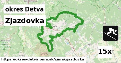 Zjazdovka, okres Detva