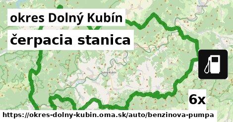 čerpacia stanica, okres Dolný Kubín