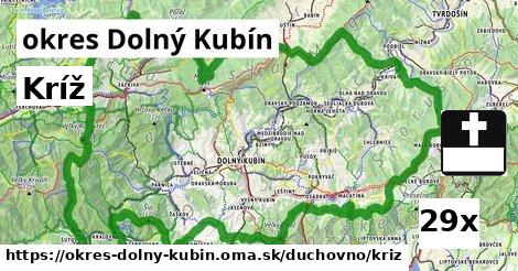 kríž v okres Dolný Kubín