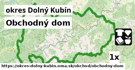 Obchodný dom, okres Dolný Kubín