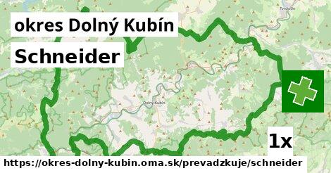 Schneider, okres Dolný Kubín