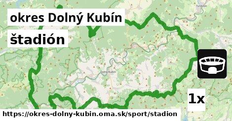 štadión, okres Dolný Kubín