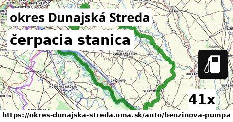 čerpacia stanica, okres Dunajská Streda