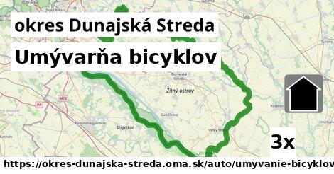 Umývarňa bicyklov, okres Dunajská Streda