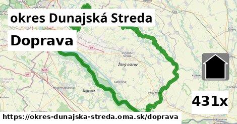 doprava v okres Dunajská Streda