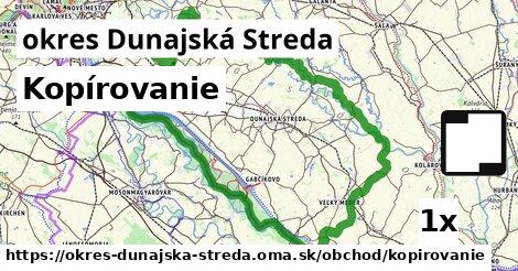 Kopírovanie, okres Dunajská Streda