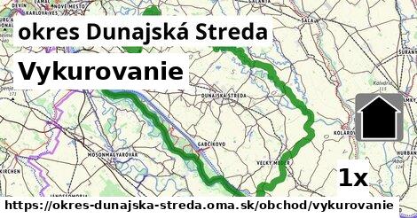 Vykurovanie, okres Dunajská Streda
