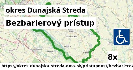 Bezbarierový prístup, okres Dunajská Streda