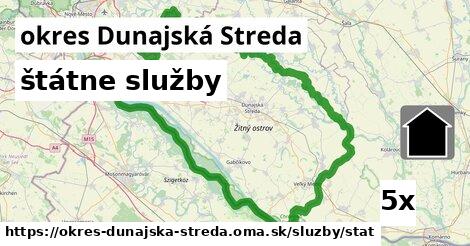 štátne služby, okres Dunajská Streda