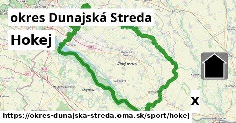 Hokej, okres Dunajská Streda