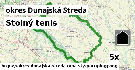 Stolný tenis, okres Dunajská Streda