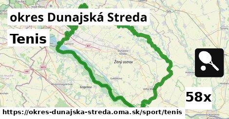 Tenis, okres Dunajská Streda