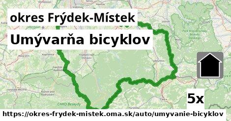 Umývarňa bicyklov, okres Frýdek-Místek