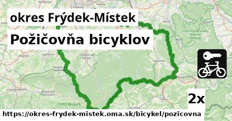 Požičovňa bicyklov, okres Frýdek-Místek