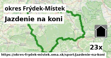 Jazdenie na koni, okres Frýdek-Místek