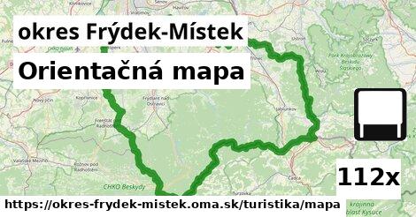 Orientačná mapa, okres Frýdek-Místek