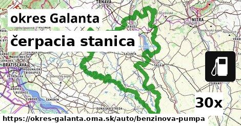 čerpacia stanica, okres Galanta