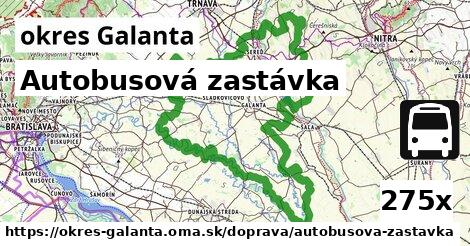 Autobusová zastávka, okres Galanta