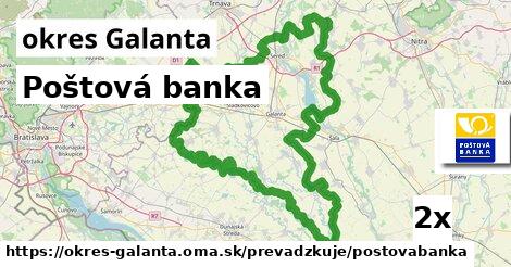 Poštová banka, okres Galanta