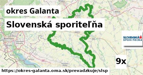 Slovenská sporiteľňa, okres Galanta