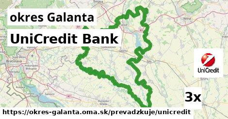 UniCredit Bank, okres Galanta