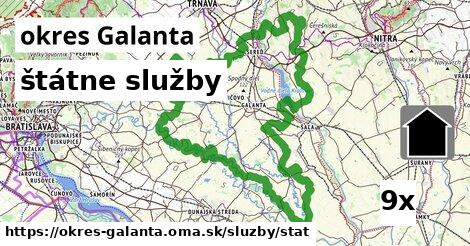 štátne služby, okres Galanta