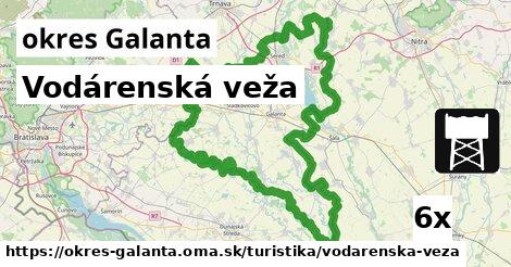 Vodárenská veža, okres Galanta