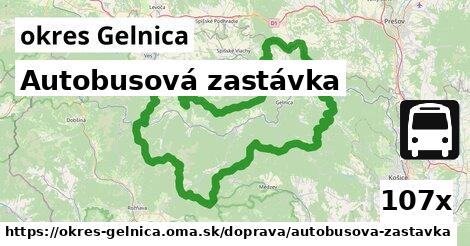 Autobusová zastávka, okres Gelnica