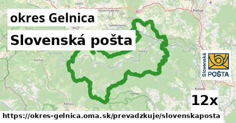 Slovenská pošta, okres Gelnica