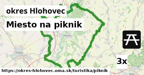 Miesto na piknik, okres Hlohovec