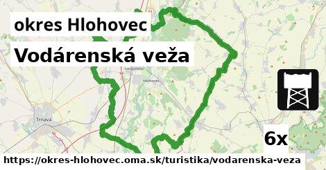 Vodárenská veža, okres Hlohovec