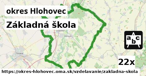 Základná škola, okres Hlohovec