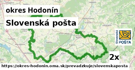 Slovenská pošta, okres Hodonín