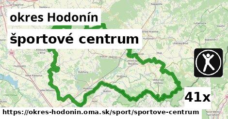 športové centrum, okres Hodonín