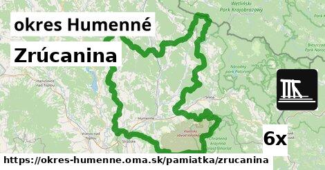 Zrúcanina, okres Humenné