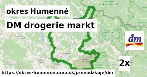 DM drogerie markt, okres Humenné
