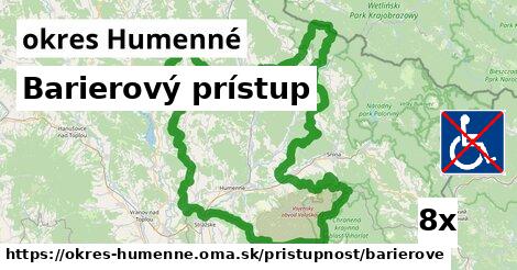 Barierový prístup, okres Humenné