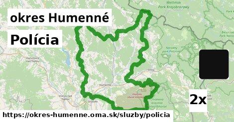 Polícia, okres Humenné