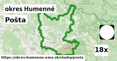 Pošta, okres Humenné