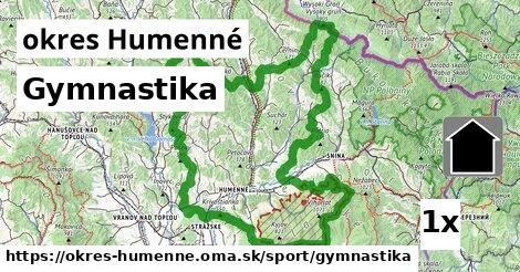 Gymnastika, okres Humenné