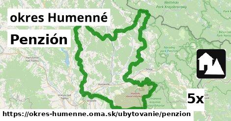 Penzión, okres Humenné