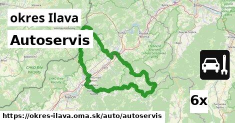 Autoservis, okres Ilava