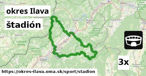 štadión, okres Ilava